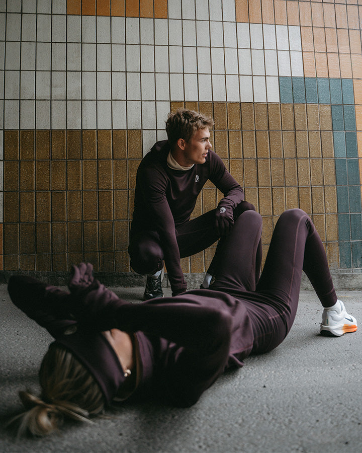 Åsunden Men's Hoodie Maroon Hoodie YMR Track Club