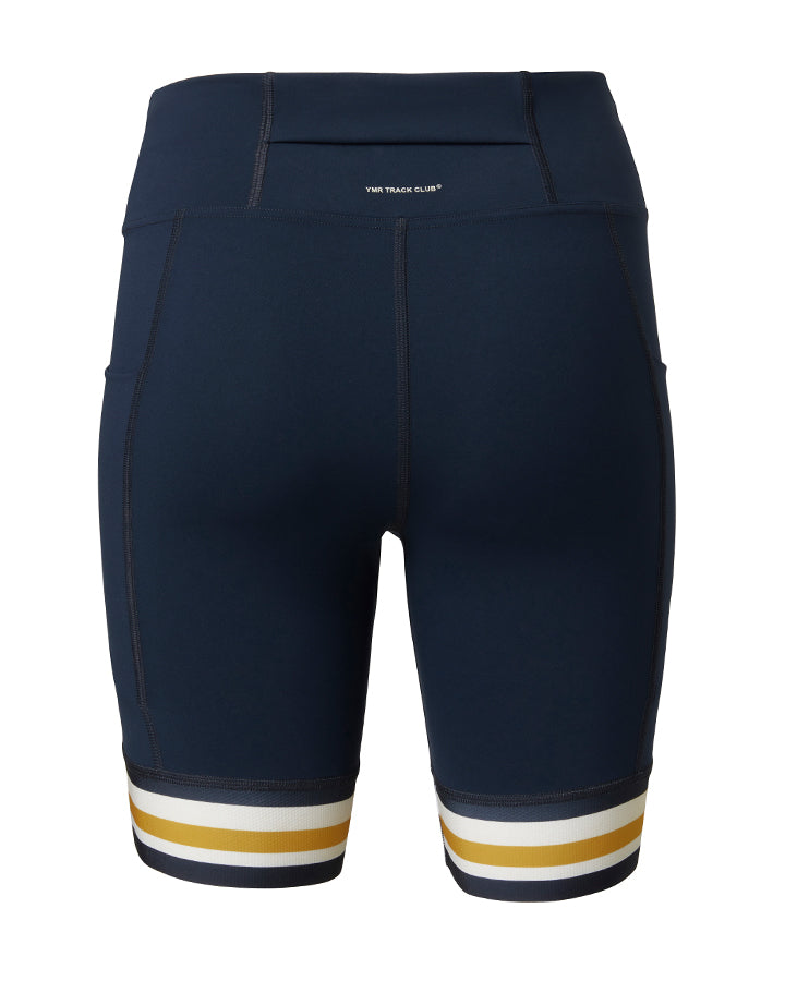 Utö Ladies Mid Tights Navy/Ochre Shorts YMR Track Club