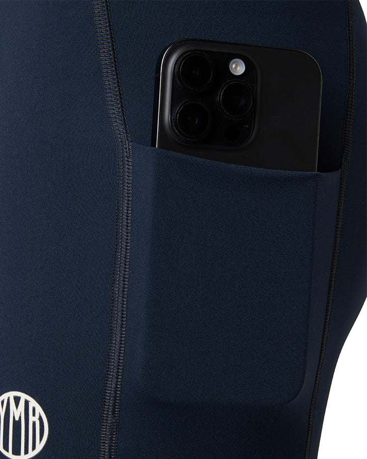 Utö Ladies Mid Tights Navy/Ochre Shorts YMR Track Club