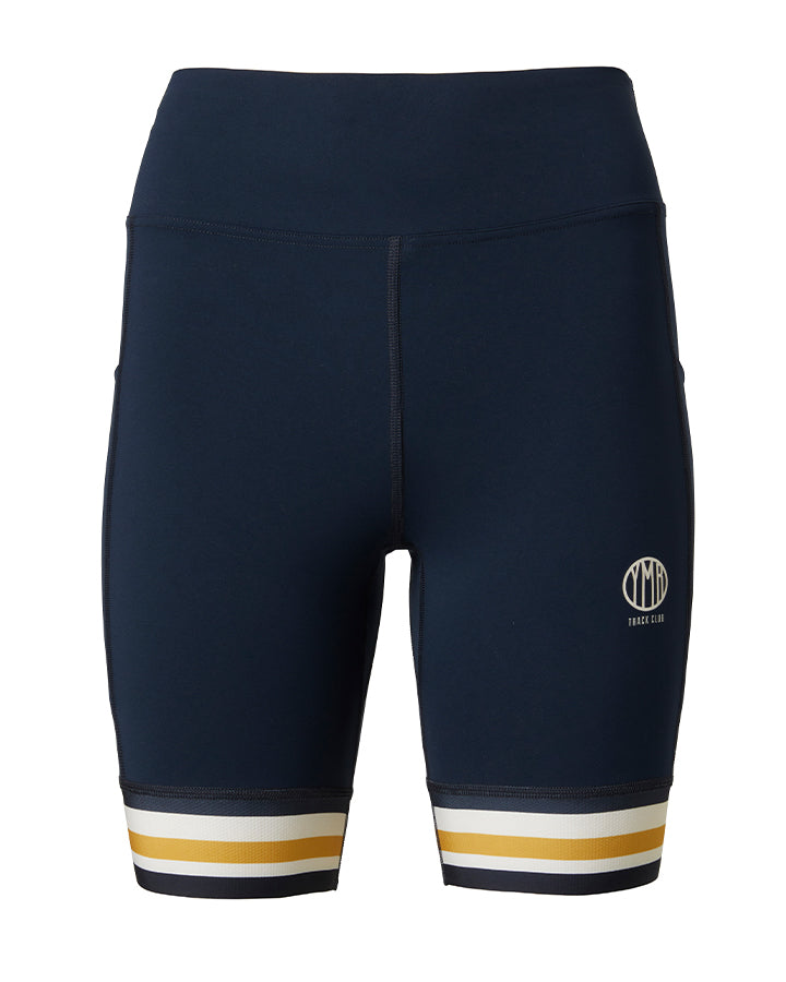 Utö Ladies Mid Tights Navy/Ochre Shorts YMR Track Club