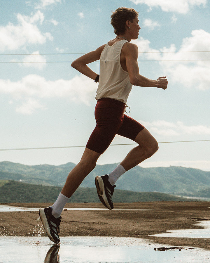 Bäckaryd Men's Mid Tights Burgundy YMR Track Club