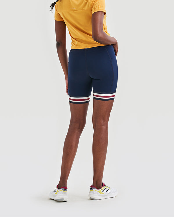 Utö Ladies Mid Tights Navy Shorts YMR Track Club   