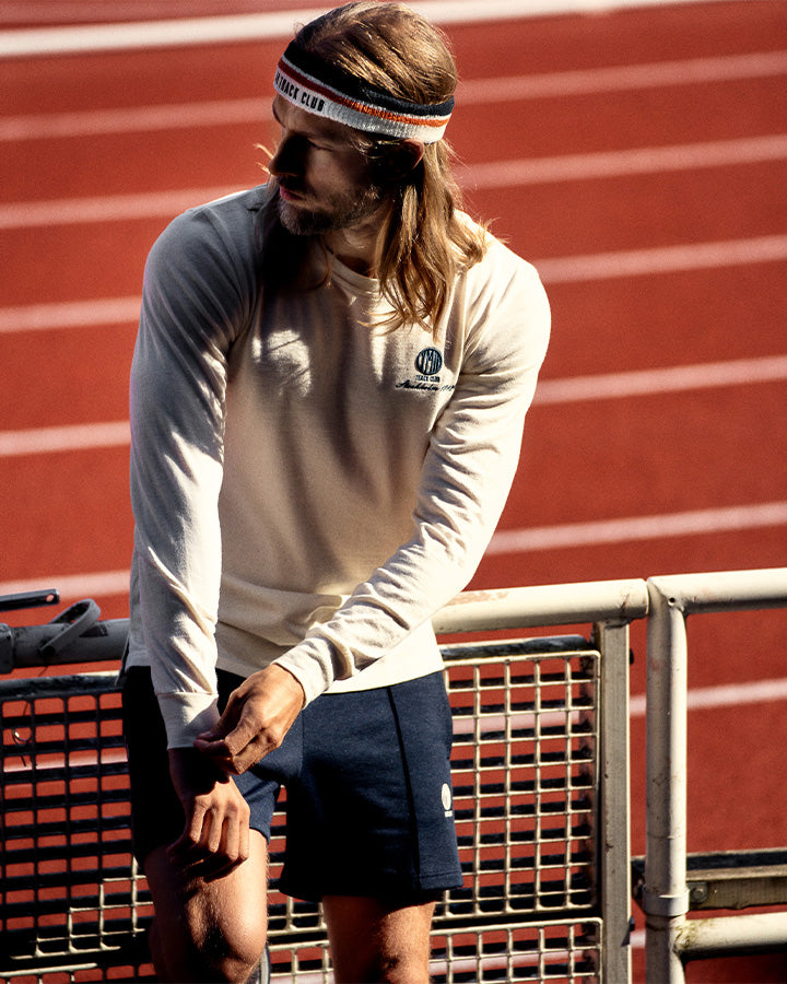 Stockholm 1912 Men's LS Off-White Long Sleeve YMR Track Club   