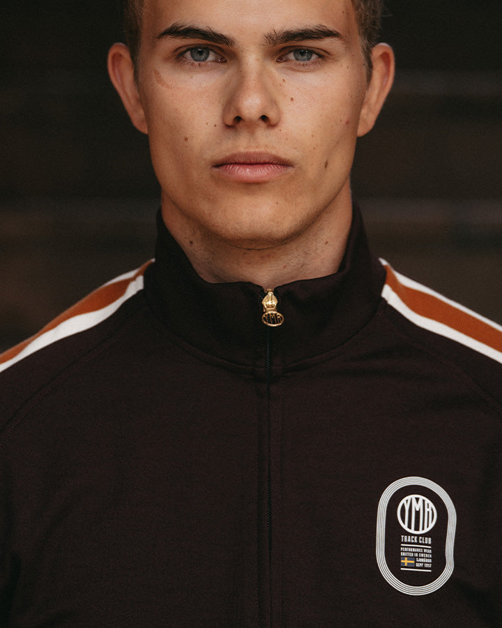 Off-Race Men's Track Jacket Maroon YMR Track Club