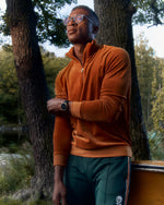 1984 Plush Half Zip Amber Long Sleeve YMR Track Club   