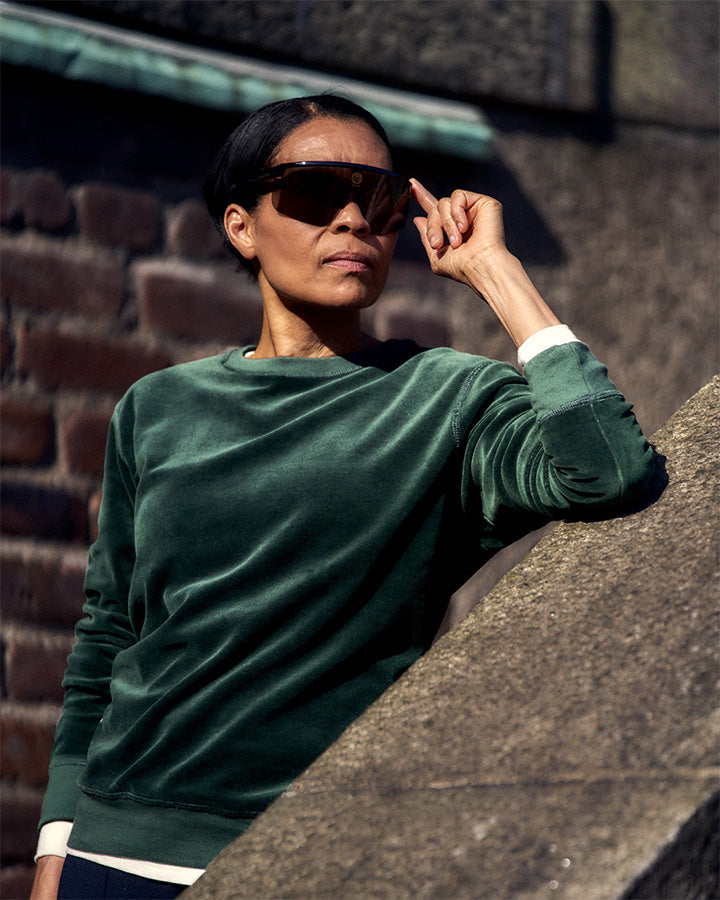 1984 Plush Sweatshirt Green Sweatshirt YMR Track Club   