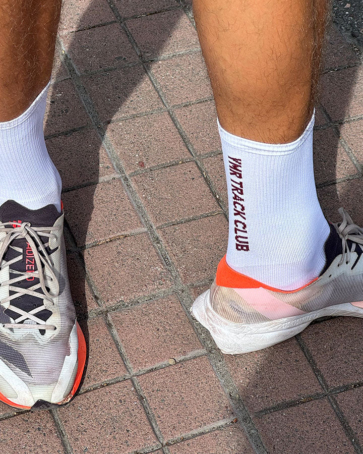 Stockholm Race Socks Maroon YMR Track Club