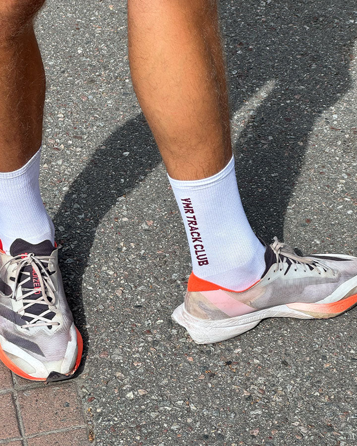 Stockholm Race Socks Maroon YMR Track Club