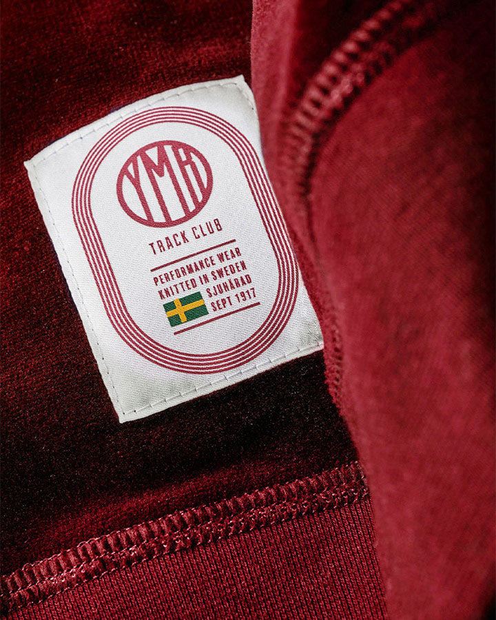 1984 Plush Sweatshirt Wine Red Sweatshirt YMR Track Club   