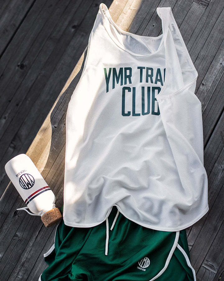 Änggården Mens Singlet Off-White/Green Singlet YMR Track Club