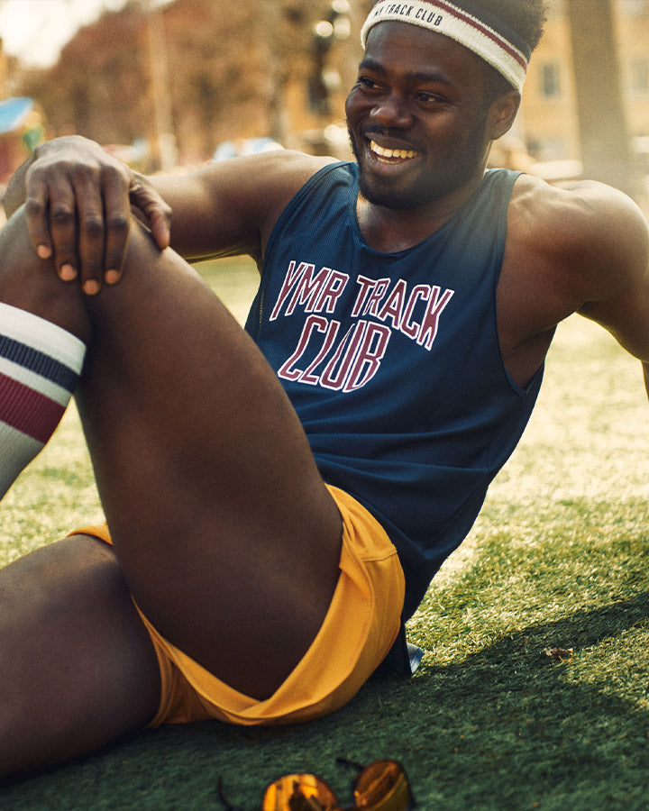 Änggården Men's Singlet Navy Singlet YMR Track Club   