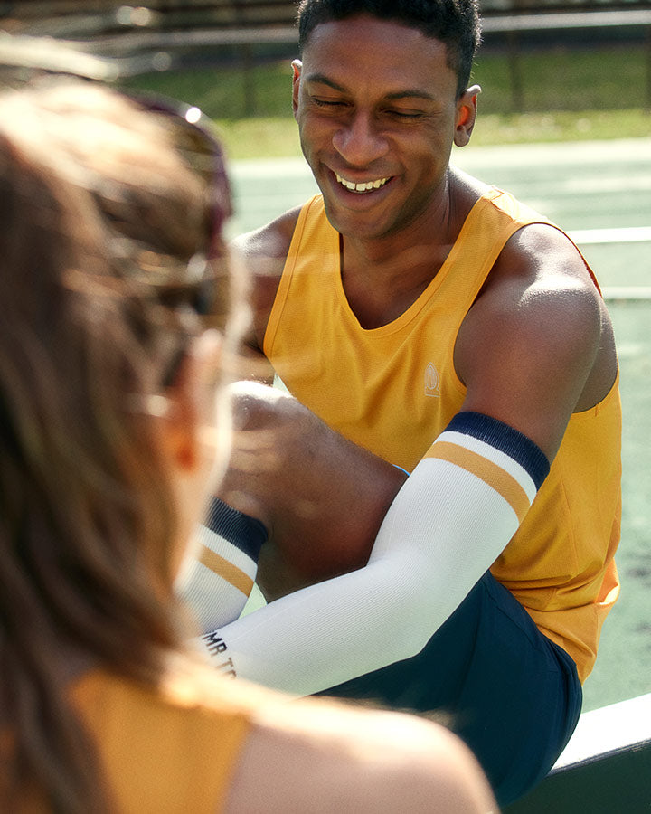 Bäckaryd Men's Singlet Ochre Singlet YMR Track Club   