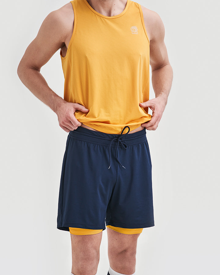 Bäckaryd Men's Singlet Ochre Singlet YMR Track Club   