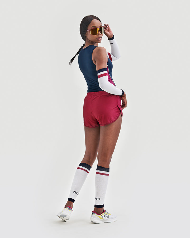 Bäckaryd Arm Sleeves Off-white/Burgundy  YMR Track Club   