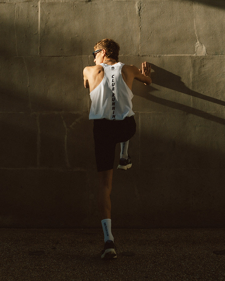 Stockholm Men's Speed Singlet White YMR Track Club