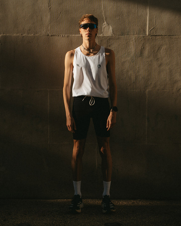 Stockholm Men's Speed Singlet White YMR Track Club