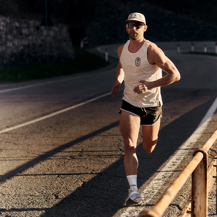 Lysekil Men's Singlet White. YMR Track Club