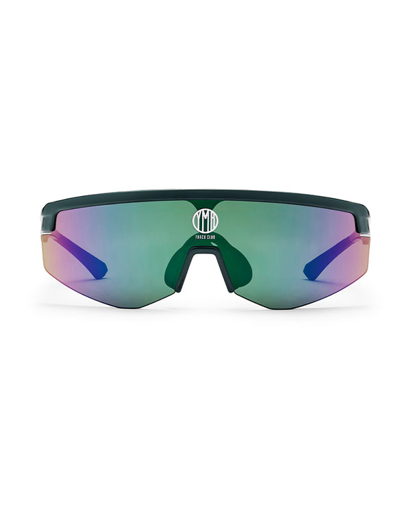 St Moritz Sky Sunglasses Green  YMR Track Club   