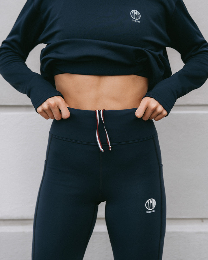 Siljan Ladies Thermal Tights Navy YMR Track Club