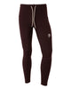 Siljan Men's Thermal Tights Maroon YMR Track Club