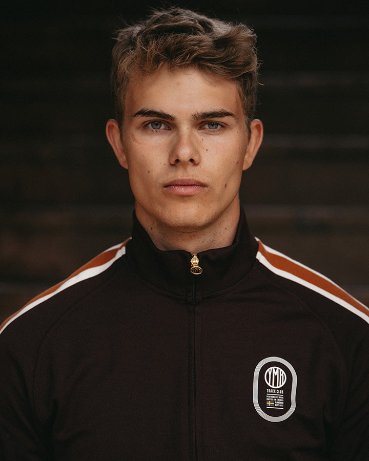 Off-Race Men's Track Jacket Maroon YMR Track Club