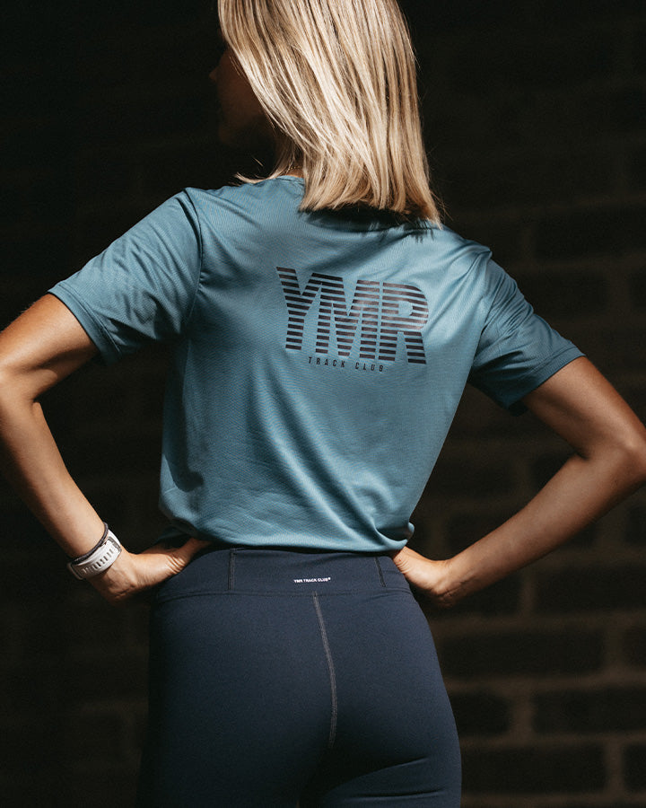 Nordic Runrise Ladies T-Shirt Dusk Blue YMR Track Club