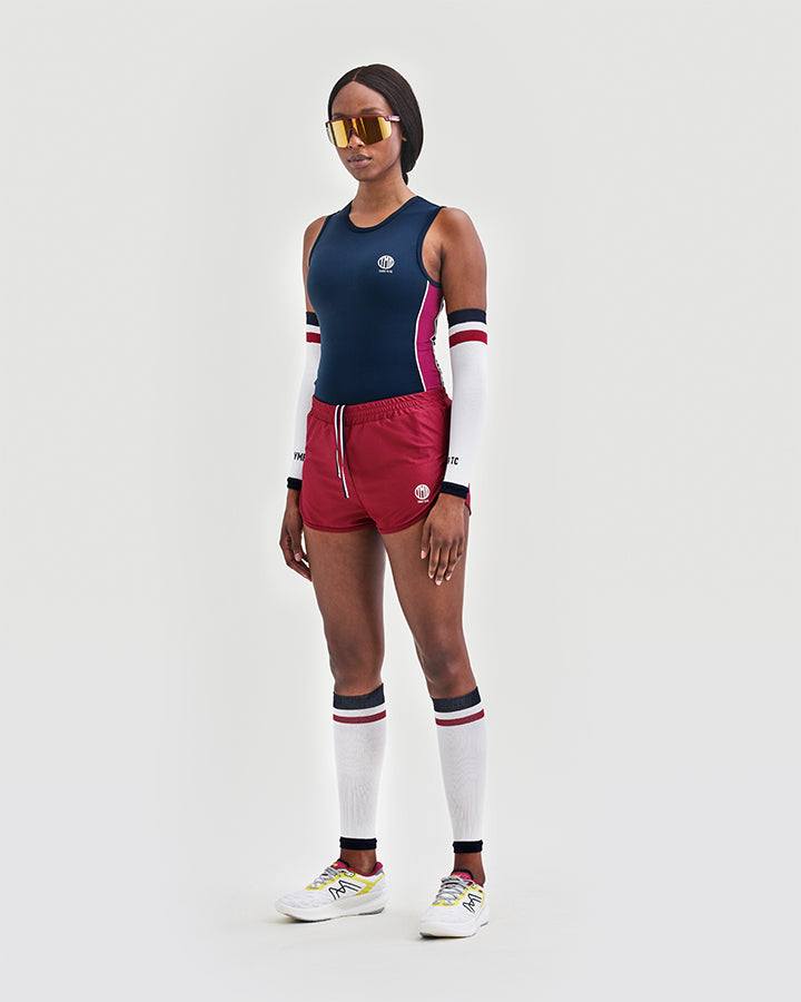 Bäckaryd Ladies Vest Navy/Burgundy Vest YMR Track Club   