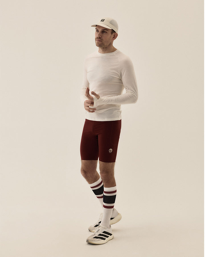 Bäckaryd Men's Mid Tights Burgundy YMR Track Club