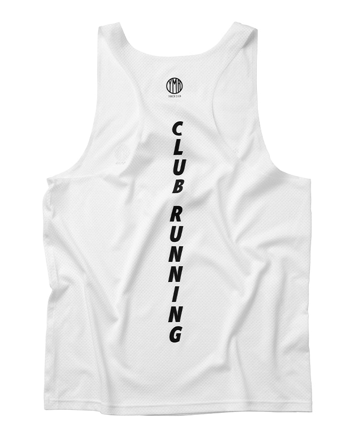 Stockholm Men's Speed Singlet White YMR Track Club