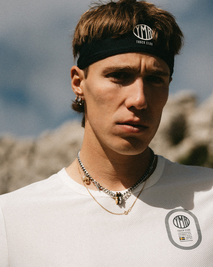 Stadion Men's T-shirt Off-White/Navy YMR Track Club