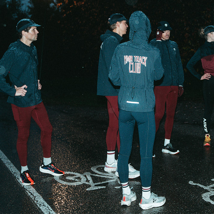 Bäckaryd Men's Tights Burgundy YMR Track Club