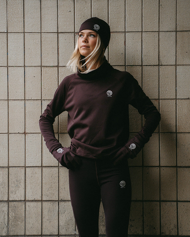 Åsunden Ladies Funnel Neck Maroon YMR Track Club