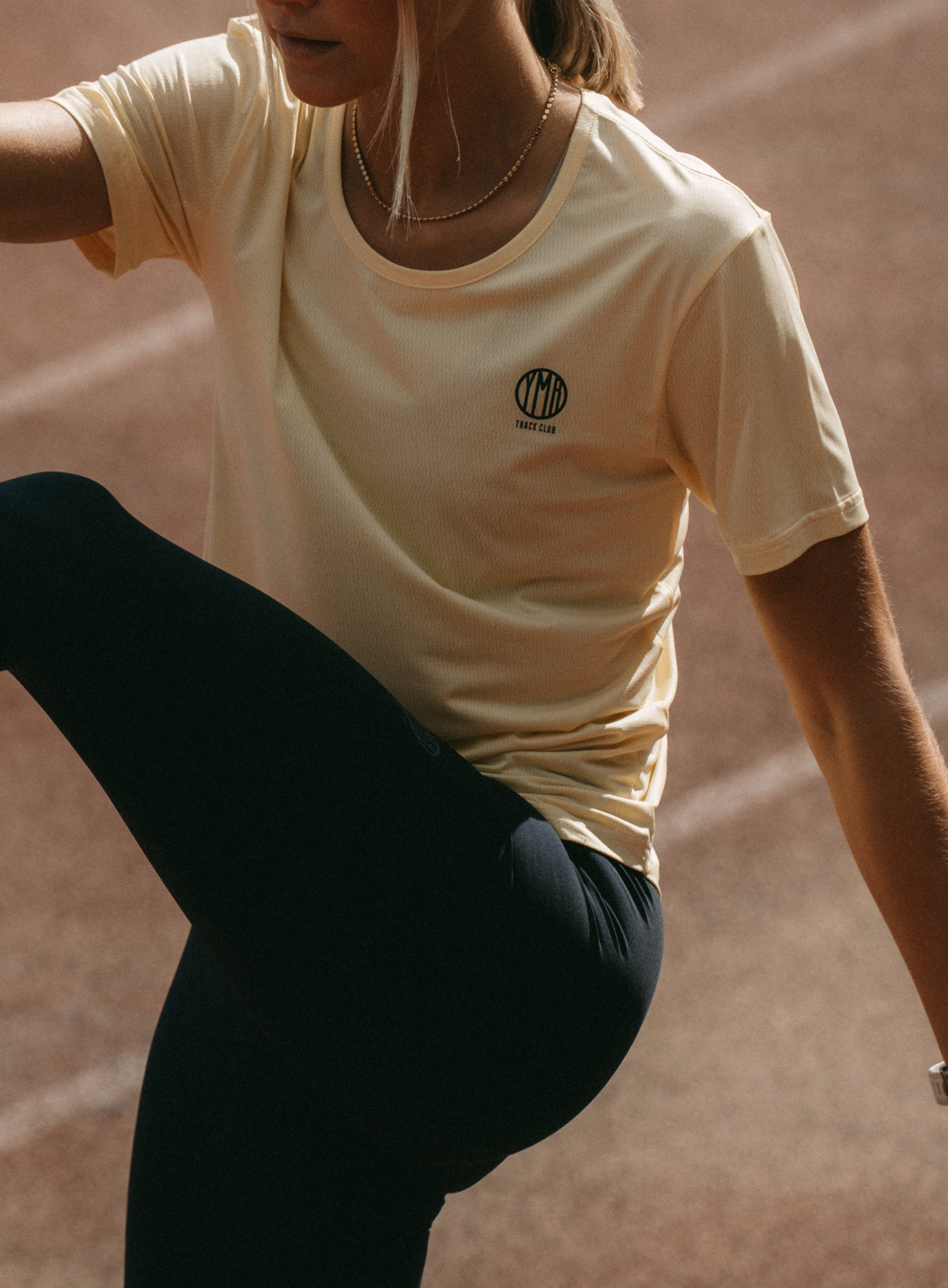 Nordic Runrise Ladies T-Shirt Light Yellow YMR Track Club