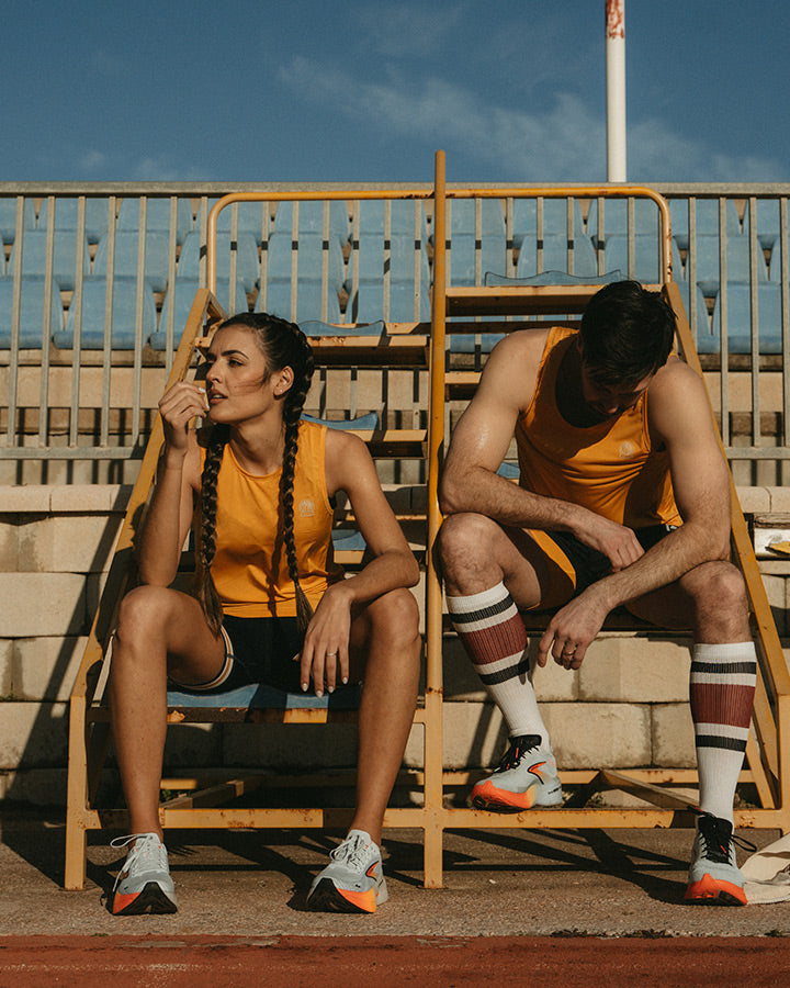 Bäckaryd Ladies Singlet Ochre Singlet YMR Track Club