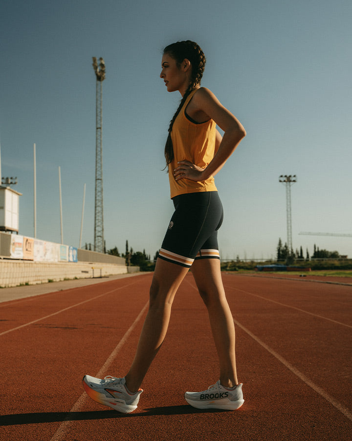 Bäckaryd Ladies Singlet Ochre Singlet YMR Track Club