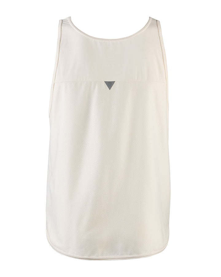Änggården Men's Singlet Off-White/Burgundy Singlet YMR Track Club