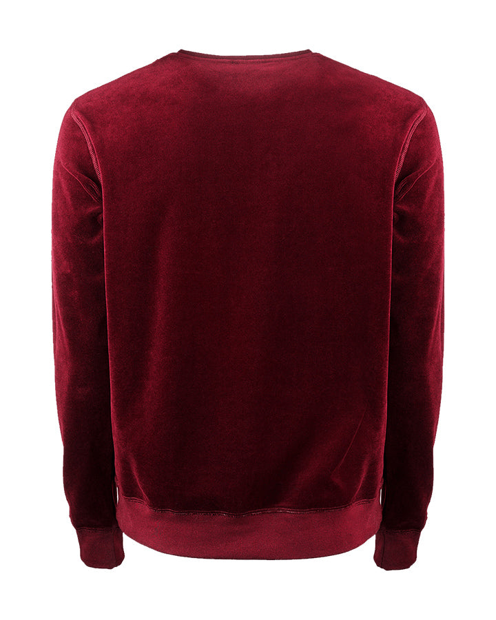 1984 Plush Sweatshirt Wine Red Sweatshirt YMR Track Club   